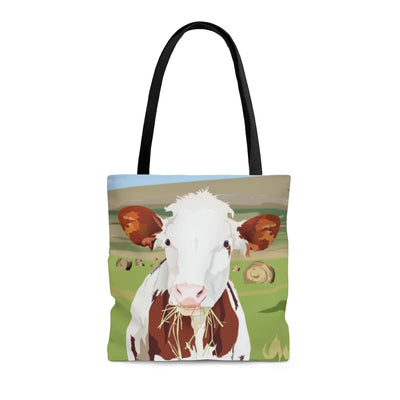 Cow tote bags