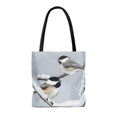 Chickadee tote bags