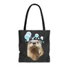 bubble otter tote bag
