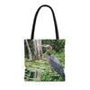 Great blue heron tote bag