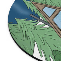 Winter Cabin Hideaway Mouse Pad (two shapes)