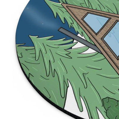 Winter Cabin Hideaway Mouse Pad (two shapes)