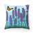 Butterfly in Flowers Throw Pillow