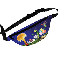 Insect fanny pack. Fanny pack with insect design. Bug waist pack.