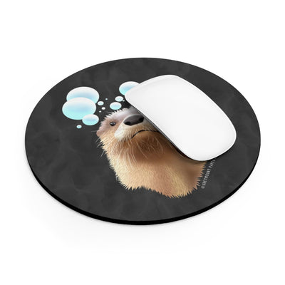 Otter Mouse Pad: Bubble Pipe (two shapes)