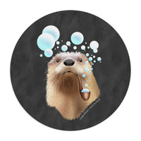 Otter Mouse Pad: Bubble Pipe (two shapes)