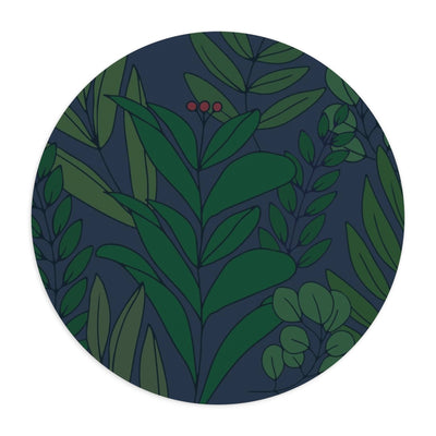 Deep Floral Mouse Pad (two shapes)