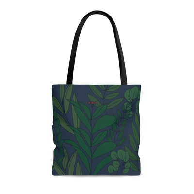 dark floral tote bag