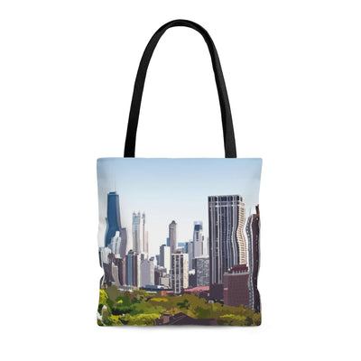City tote bag, skyline tote bag