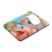 Flamingo mouse pad