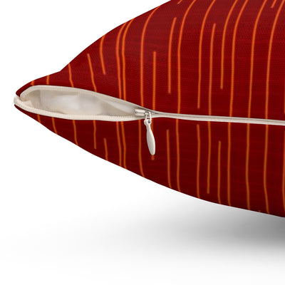 Vermillion Electric Throw Pillow