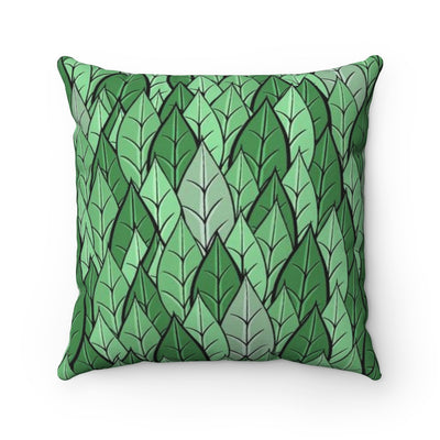 Leaves throw pillow