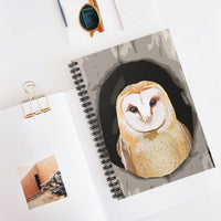 Owl notebook, owl spiral notebook, gifts for bird lovers
