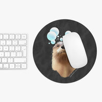Otter Mouse Pad: Bubble Pipe (two shapes)