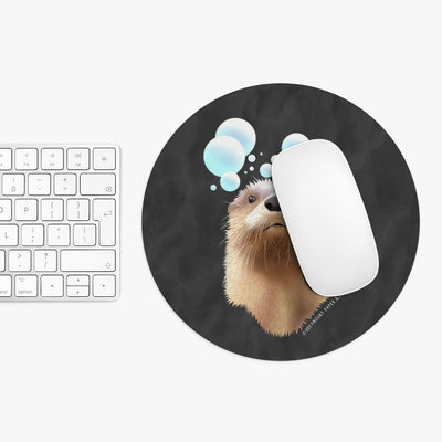 Otter Mouse Pad: Bubble Pipe (two shapes)