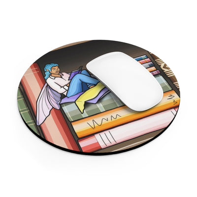 Bookworm Fairy Mouse Pad (two shapes)
