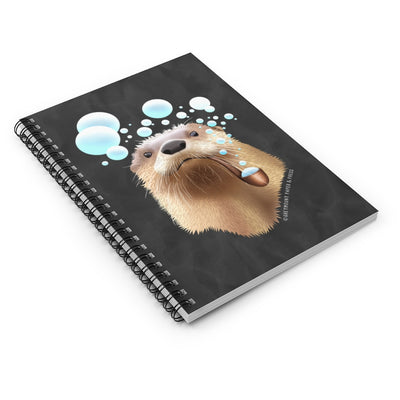 Bubble Pipe Otter Spiral Notebook