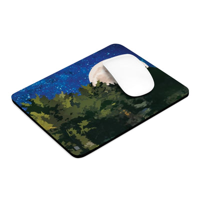 Moon Through the Trees Mouse Pad (two shapes)