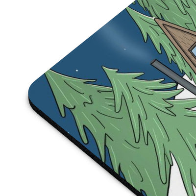 Winter Cabin Hideaway Mouse Pad (two shapes)