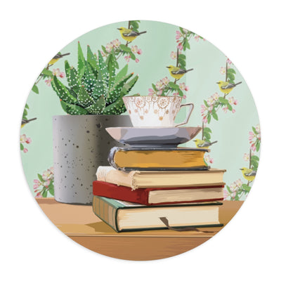 Biblio Teacup #3 Mouse Pad (two shapes)