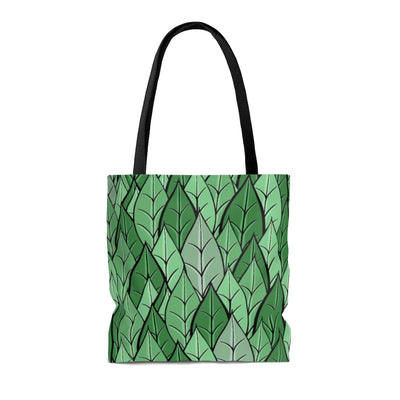 Tote bag with leaf design