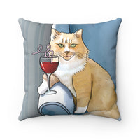 Funny cat throw pillow for cat lover