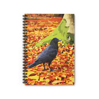 Crow in Leaves Notebook