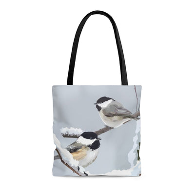 Chickadee tote bag