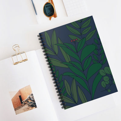Deep Floral Notebook