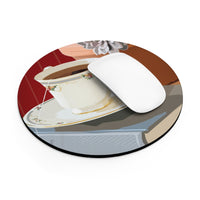 Biblio Teacup #1 Mouse Pad (two shapes)