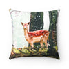 Deer throw pillow for couch. Deer decor and deer home decor. Unique Throw Pillow.