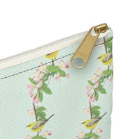 Biblio Teacup #3 Flat Zip Accessory Pouch