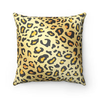 Cheetah print throw pillow