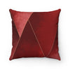 Red throw pillow for couch. Red home decor. Abstract artwork throw pillow.