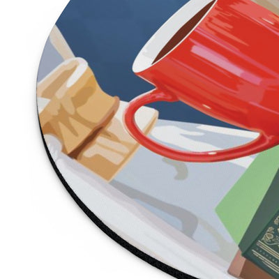 Biblio Red Coffee Mug Mouse Pad (two shapes)