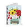 Biblio Typewriter in Bloom Notebook