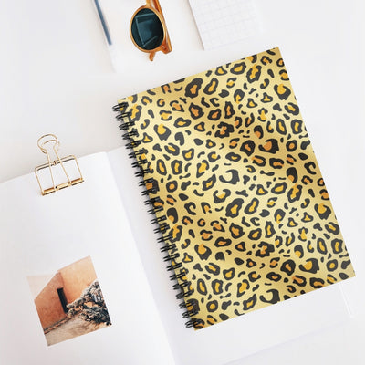 Cheetah print notebooks spiral