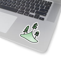 Summiting Mountain and Tree Sticker