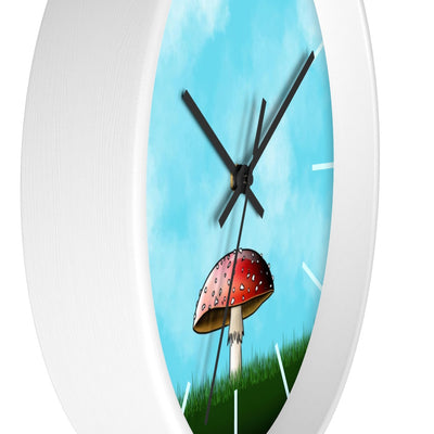 Cheerful Toadstool Wall Clock
