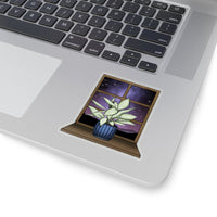 Houseplant sticker. Plant sticker for laptop.