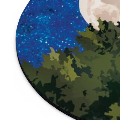Moon Through the Trees Mouse Pad (two shapes)