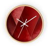 Crimson Tones Wall Clock
