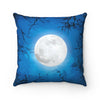 Twilight Full Moon throw pillow for couch. Moon decor for home.