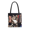 Funny cat tote bag