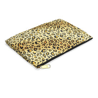 Cheetah print makeup bag