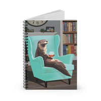Funny otter spiral notebook
