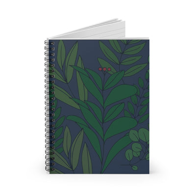 Deep Floral Notebook
