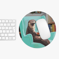 Otter Mouse Pad: Snifter (two shapes)