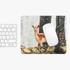 Deer mouse pad. Cute mouse pad for desk. Unique mouse pad.