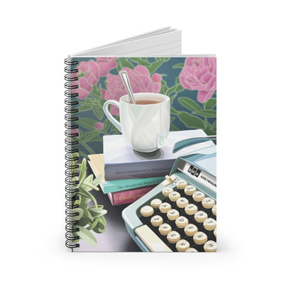Biblio Teacup and Typewriter Notebook